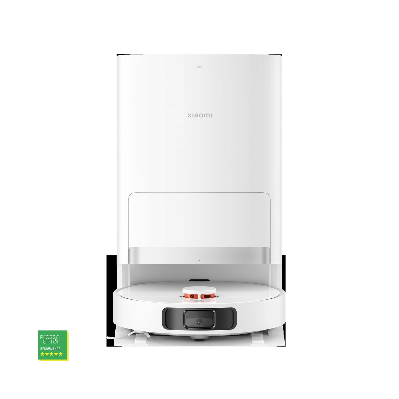 Xiaomi Robot Vacuum X20+, robot aspirateur laveur blanc et sa station